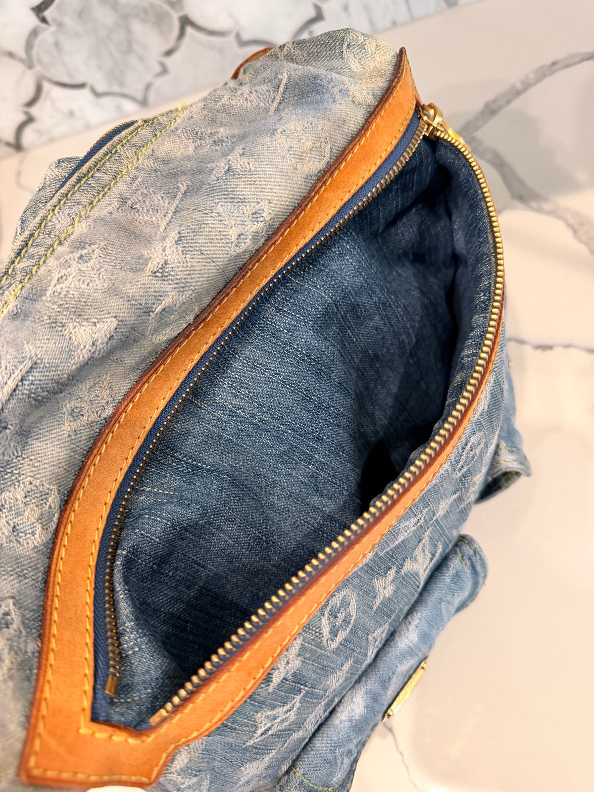 Louis Vuitton Monogram Denim Baggy GM