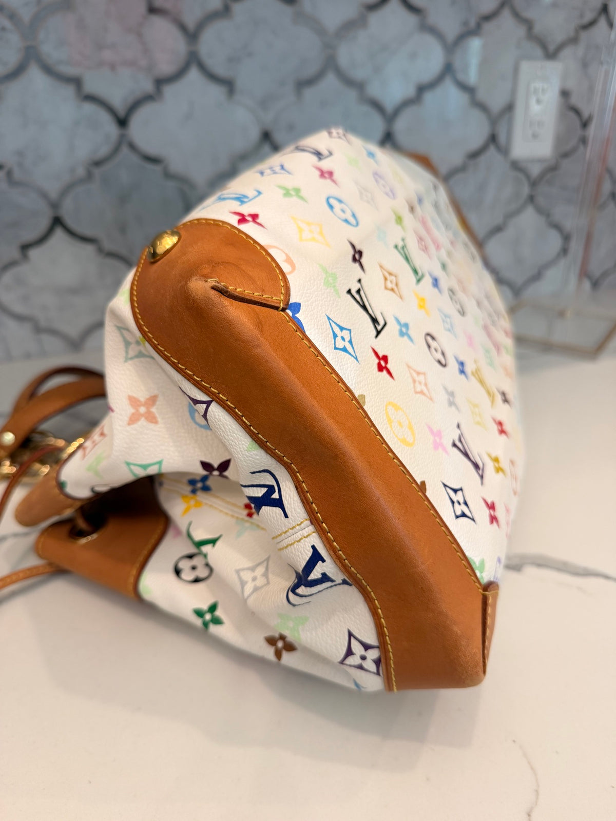 Louis Vuitton Ursula PM — White Monogram Multicolore