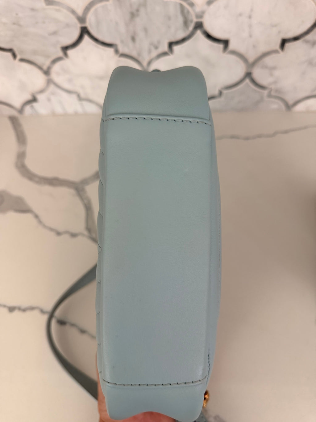 Louis Vuitton New Wave Camera Bag — Light Blue Quilted Leather