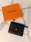 Louis Vuitton Black Monogram Empreinte Victorine Compact Wallet