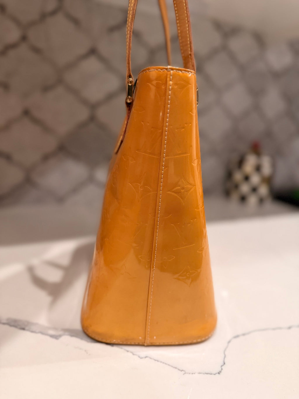 Louis Vuitton Monogram Vernis Houston Tote — Noisette
