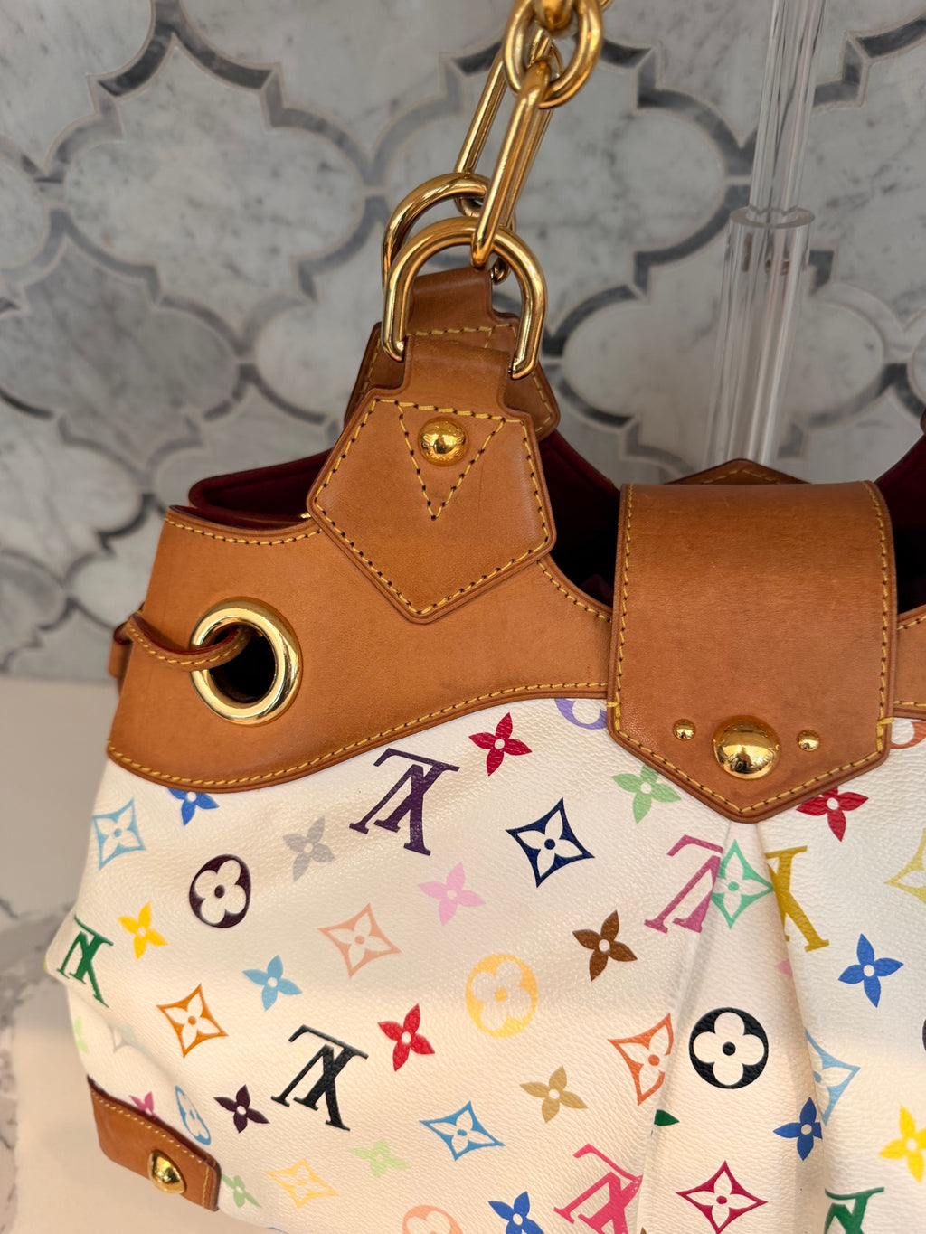 Louis Vuitton Ursula PM — White Monogram Multicolore