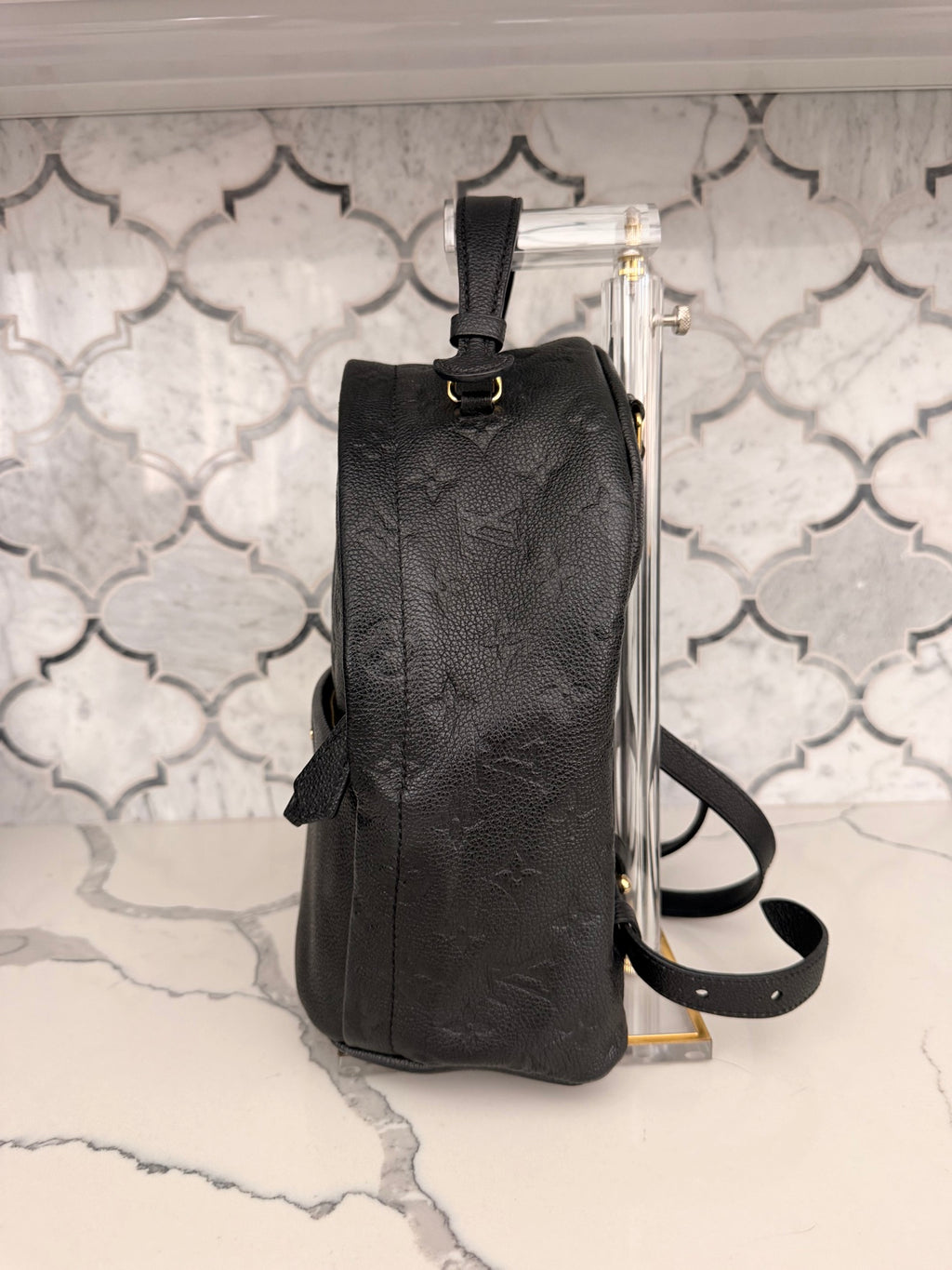 Louis Vuitton Sorbonne PM Black Monogram Empreinte Backpack