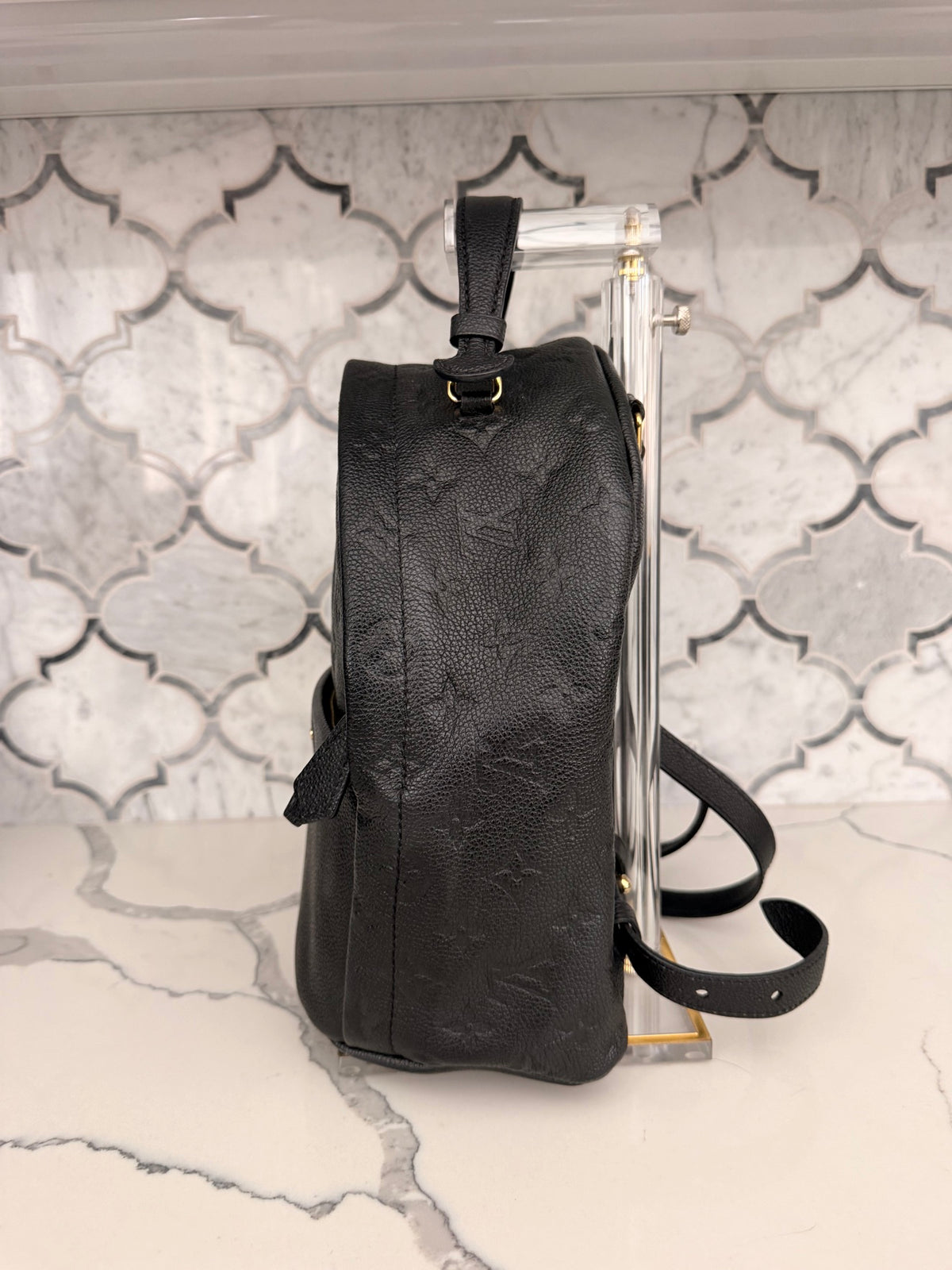 Louis Vuitton Sorbonne PM Black Monogram Empreinte Backpack