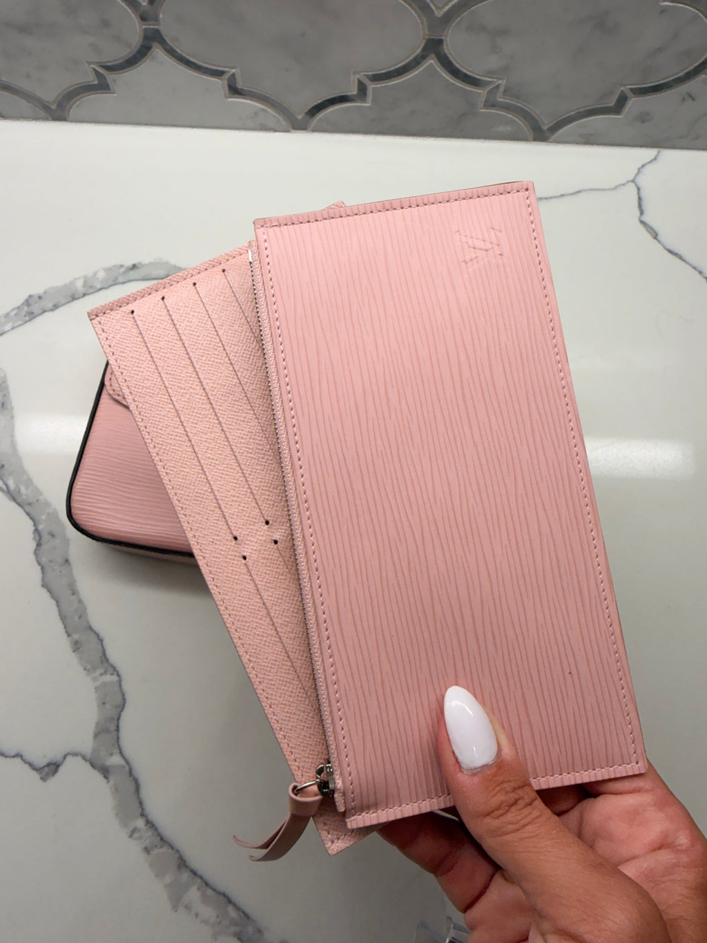 Louis Vuitton Felicie Pochette — Pink Epi Leather