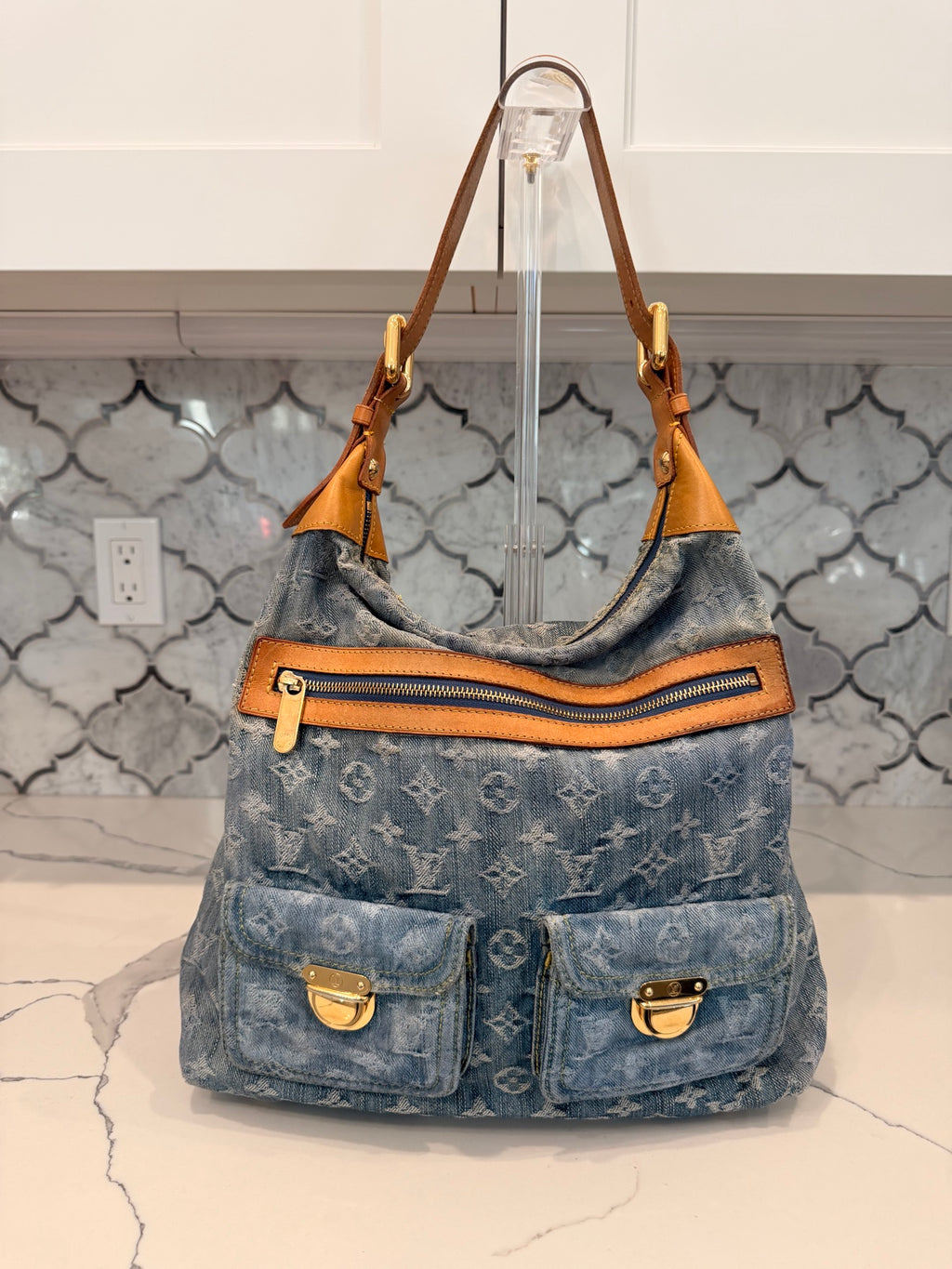 Louis Vuitton Monogram Denim Baggy GM