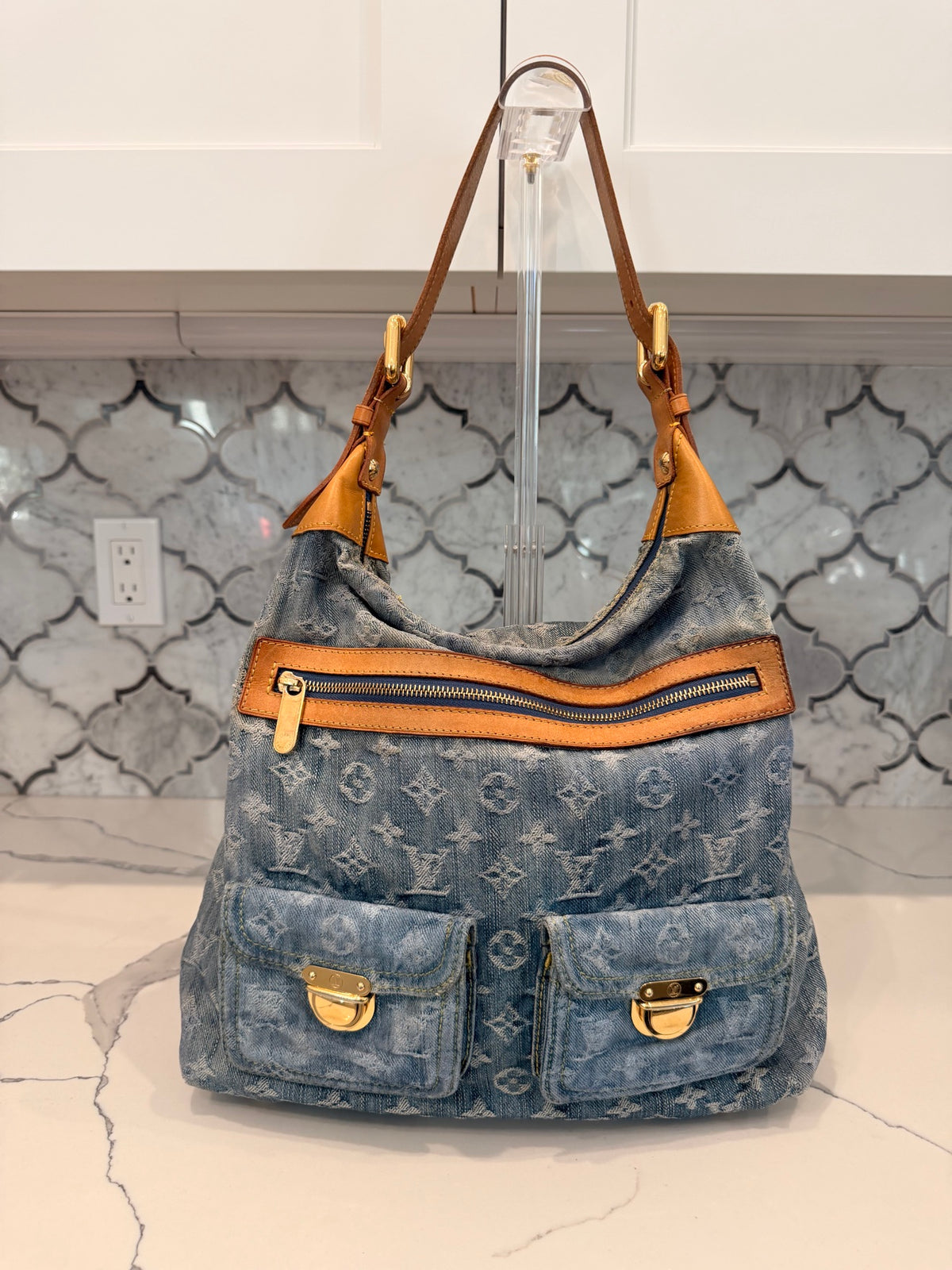 Louis Vuitton Monogram Denim Baggy GM