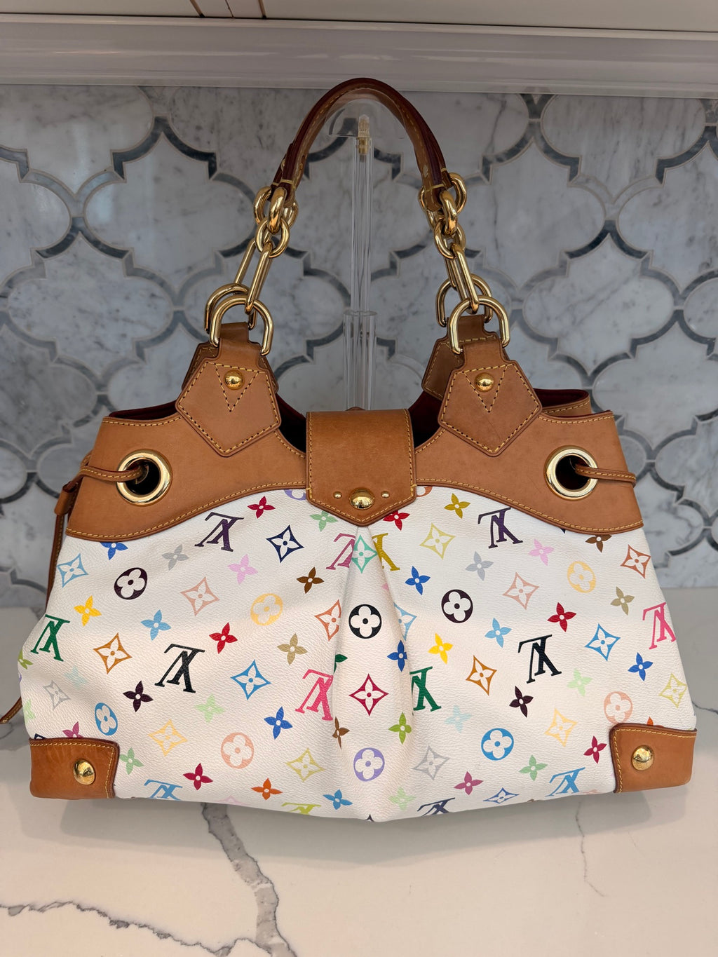 Louis Vuitton Ursula PM — White Monogram Multicolore