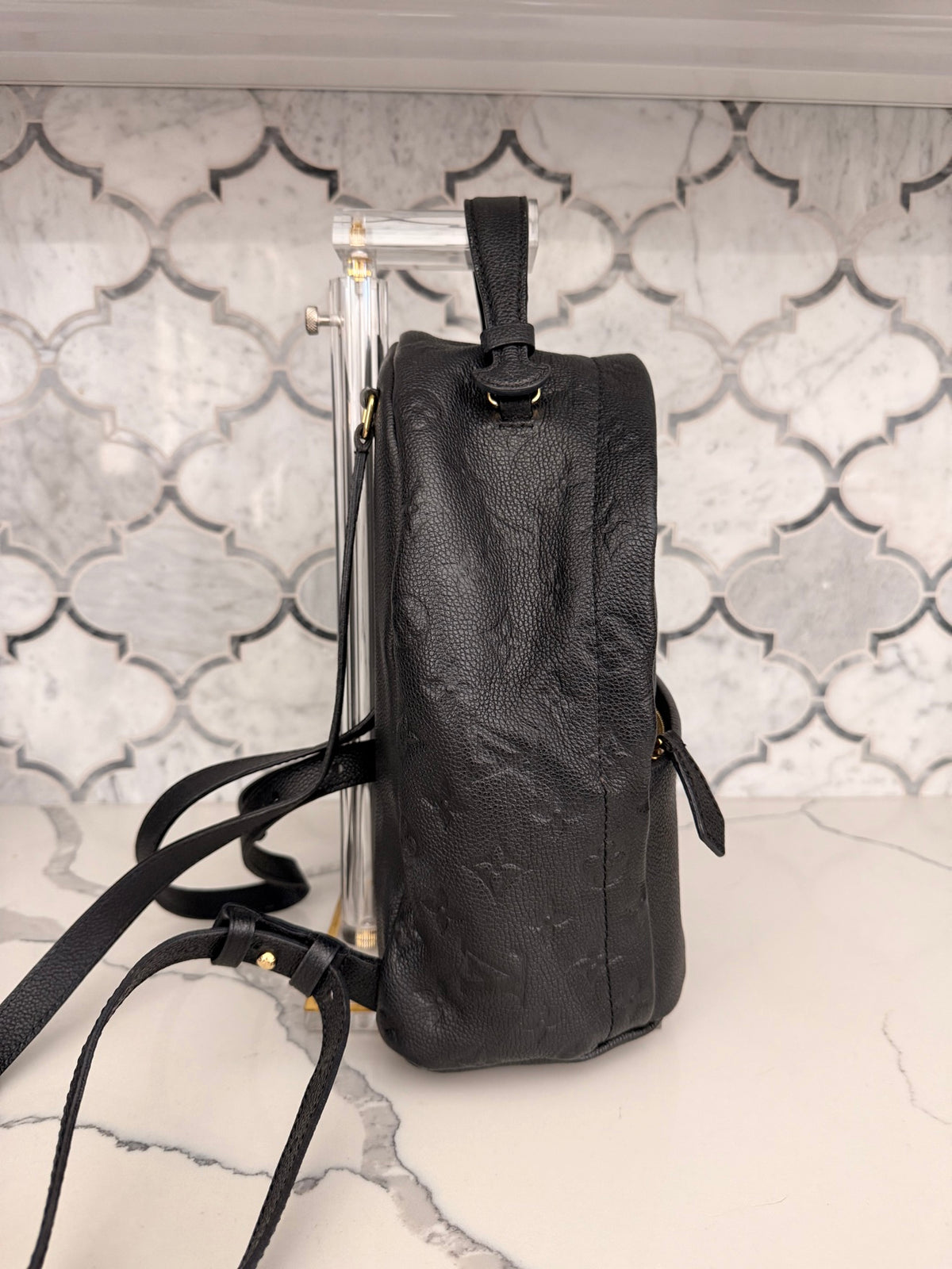 Louis Vuitton Sorbonne PM Black Monogram Empreinte Backpack