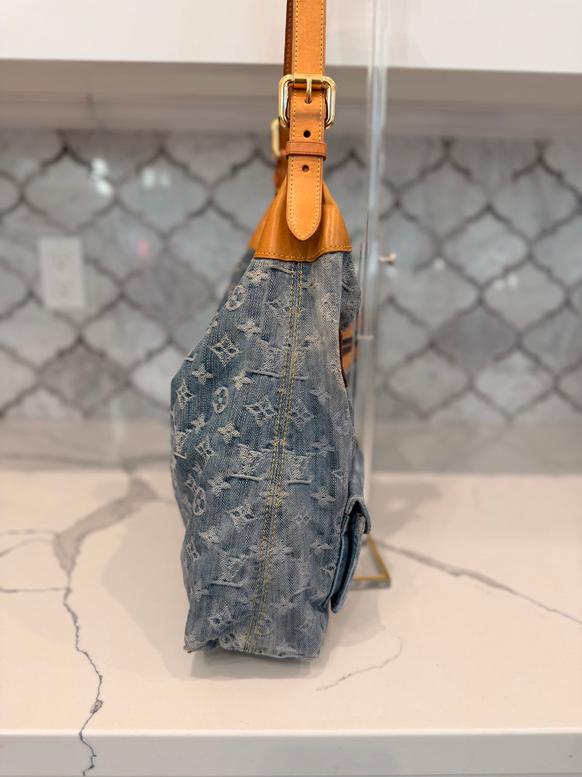 Louis Vuitton Monogram Denim Baggy GM