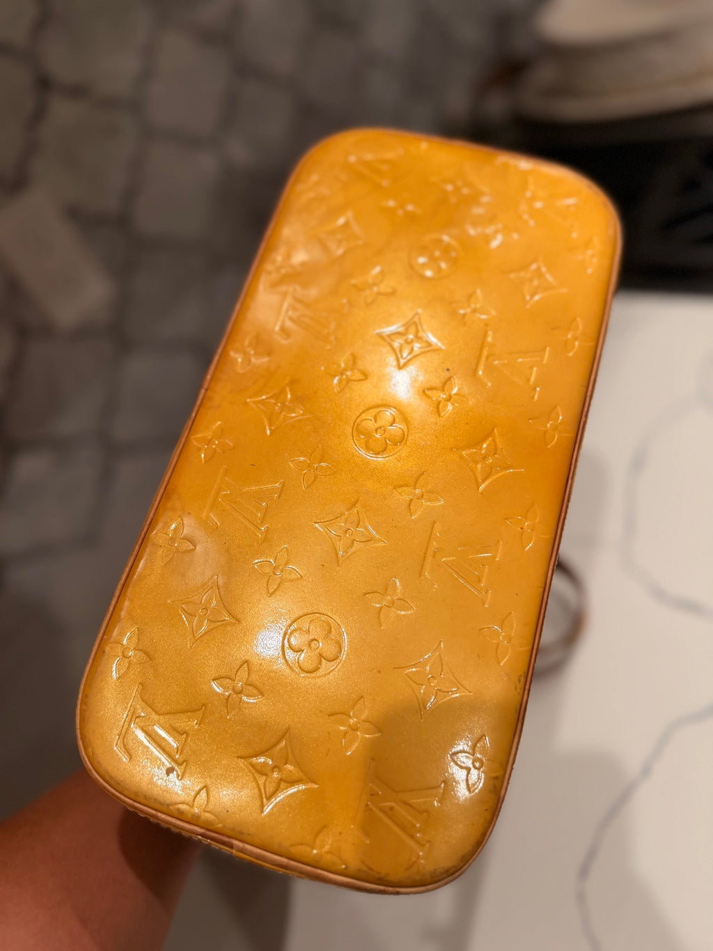 Louis Vuitton Monogram Vernis Houston Tote — Noisette
