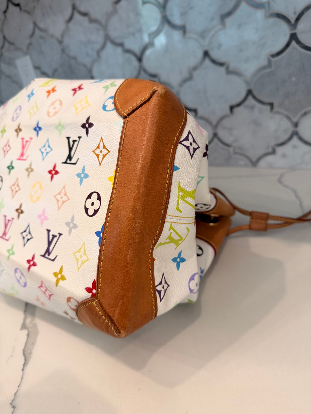 Louis Vuitton Ursula PM — White Monogram Multicolore