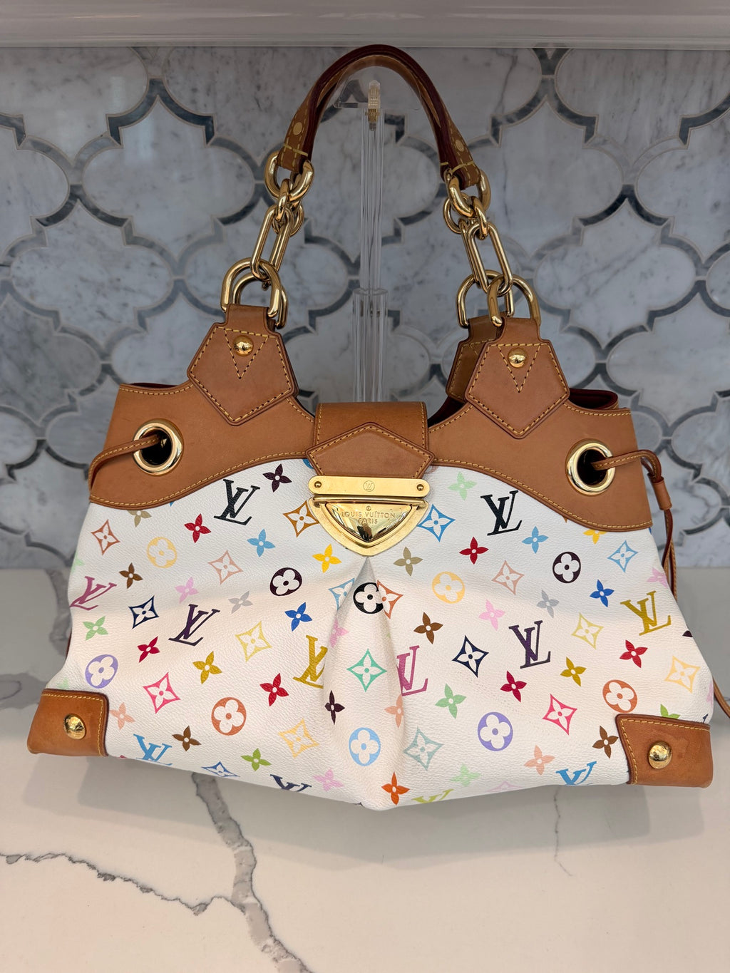 Louis Vuitton Ursula PM — White Monogram Multicolore