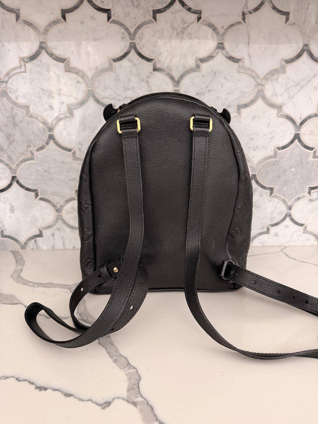 Louis Vuitton Sorbonne PM Black Monogram Empreinte Backpack