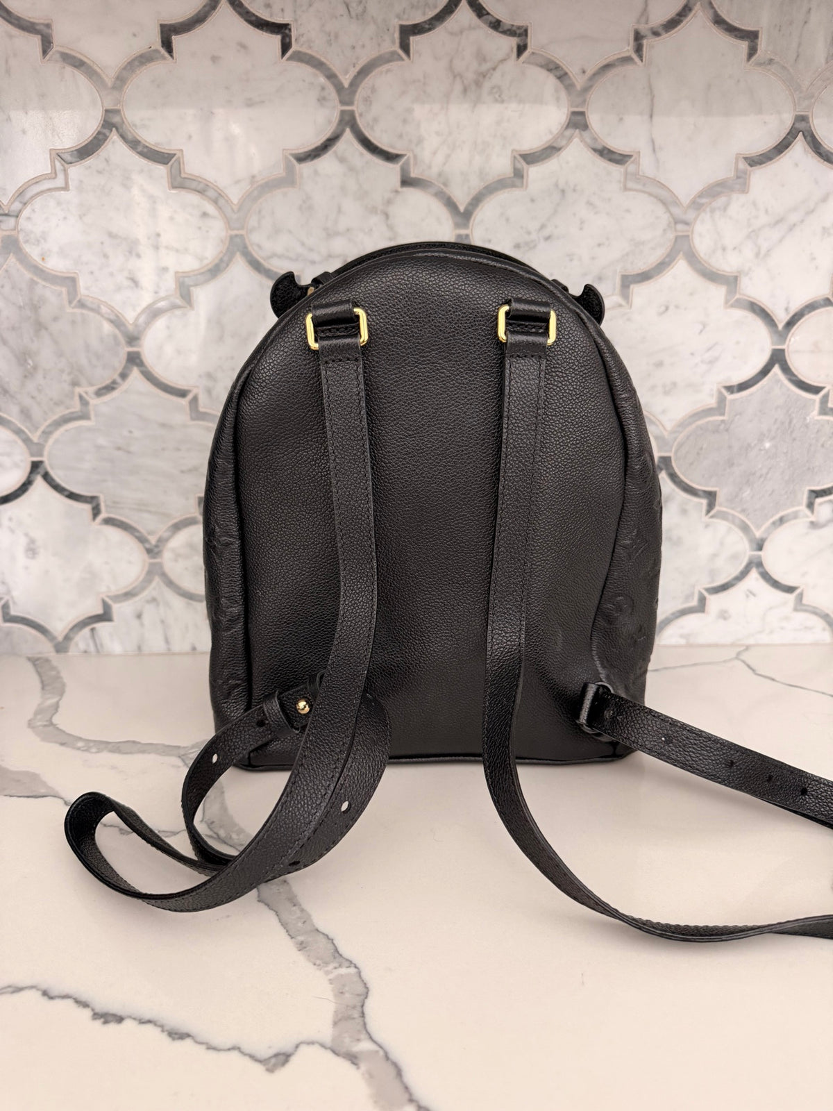 Louis Vuitton Sorbonne PM Black Monogram Empreinte Backpack