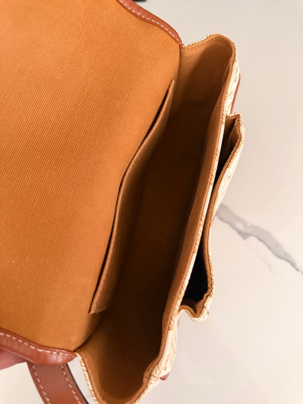 Celine Folco Medium Triomphe Canvas Messenger Bag