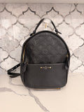 Louis Vuitton Sorbonne PM Black Monogram Empreinte Backpack