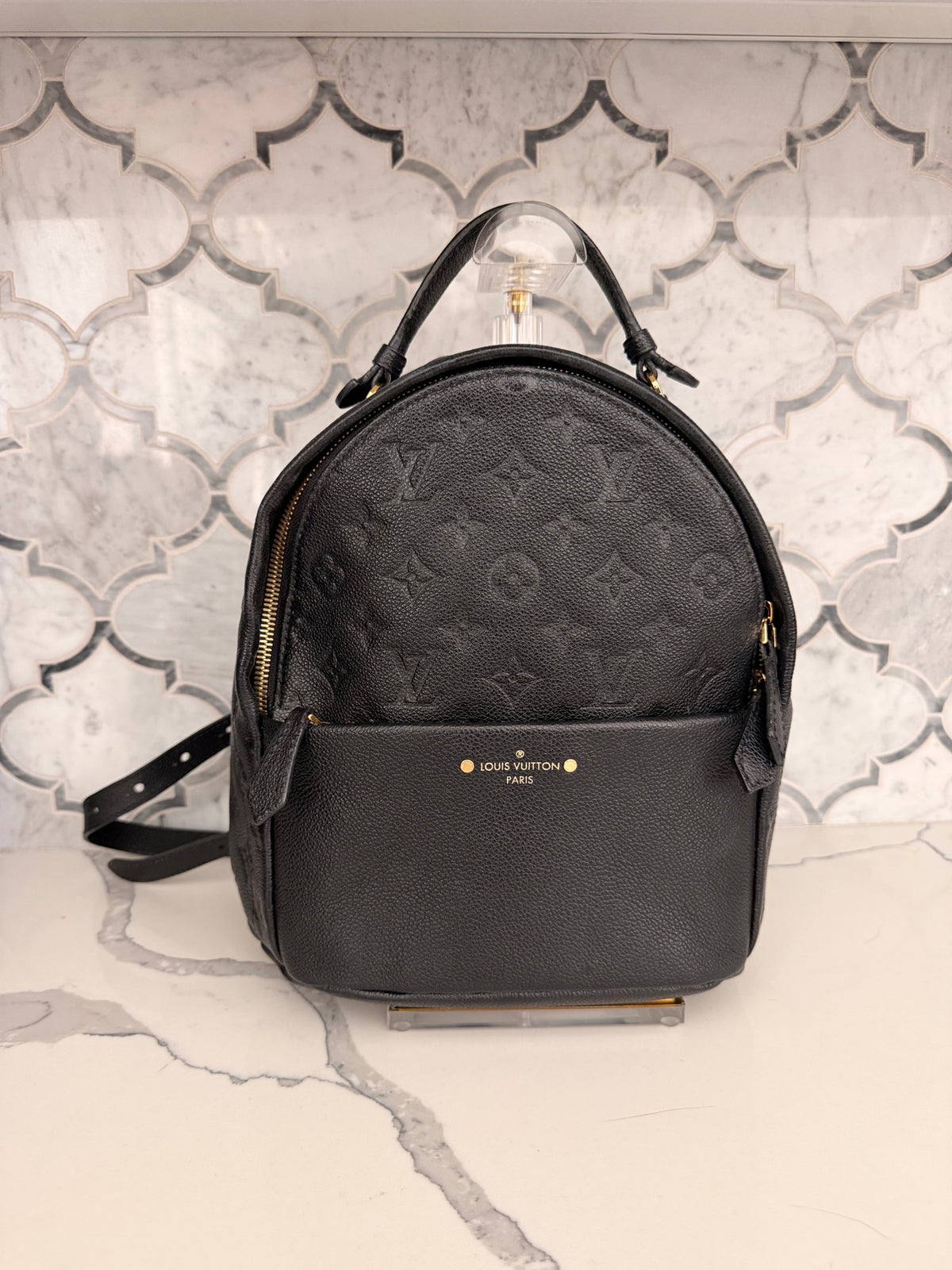 Louis Vuitton Sorbonne PM Black Monogram Empreinte Backpack