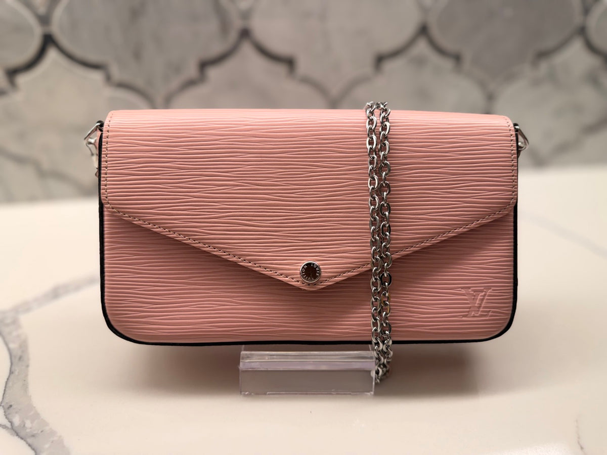 Louis Vuitton Felicie Pochette — Pink Epi Leather